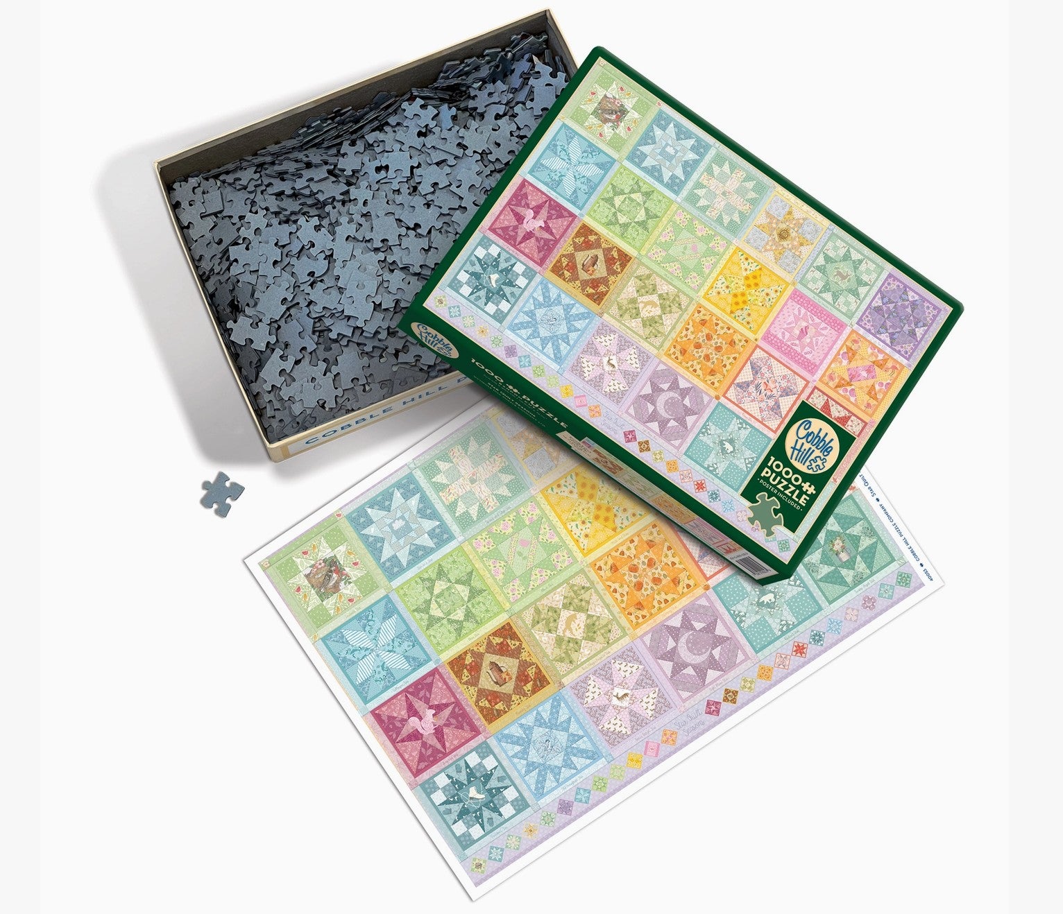 Cobble Hill Jigsaw Puzzle - Star Quilt Seasons - 1000 Piece