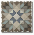 Starburst Single Absorbent Stone Tumbled Tile Coaster