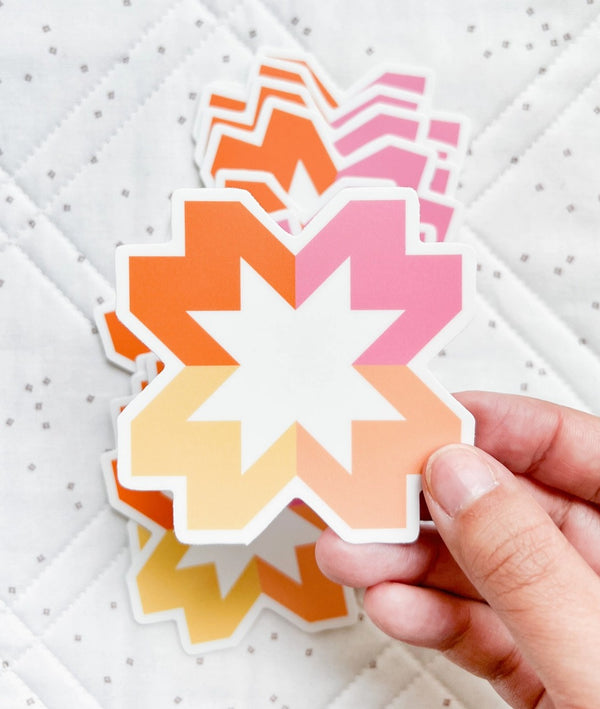 Starlight Orange Vinyl Sticker