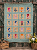 **SOLD Vintage Quilt Sunbonnet Sue with Polka Dots SOLD**