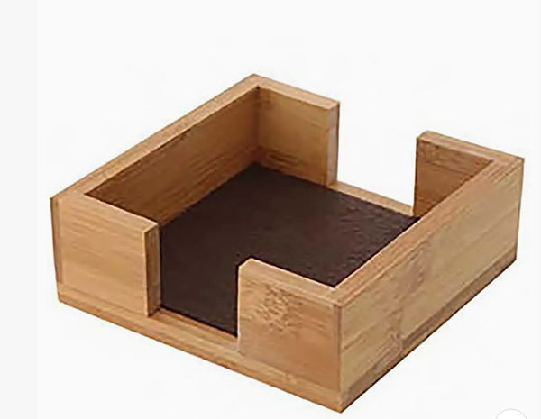 Thirstystone Bamboo Square Coaster Holder