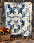 Antique Quilt Cadet Blue Triple Irish Chain