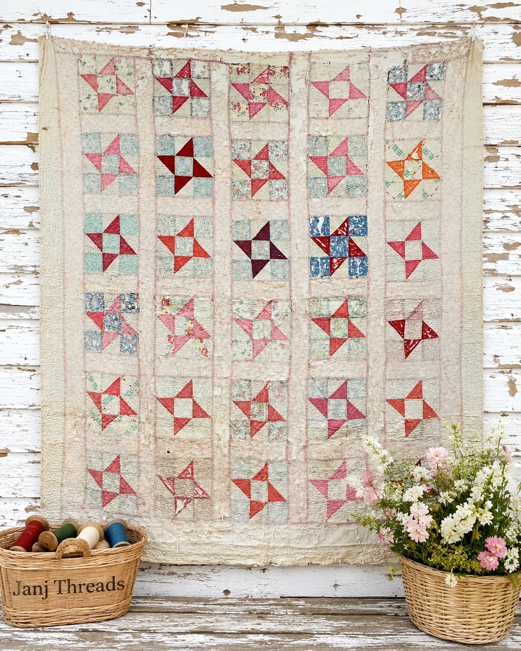 Vintage Pinwheel Quilt