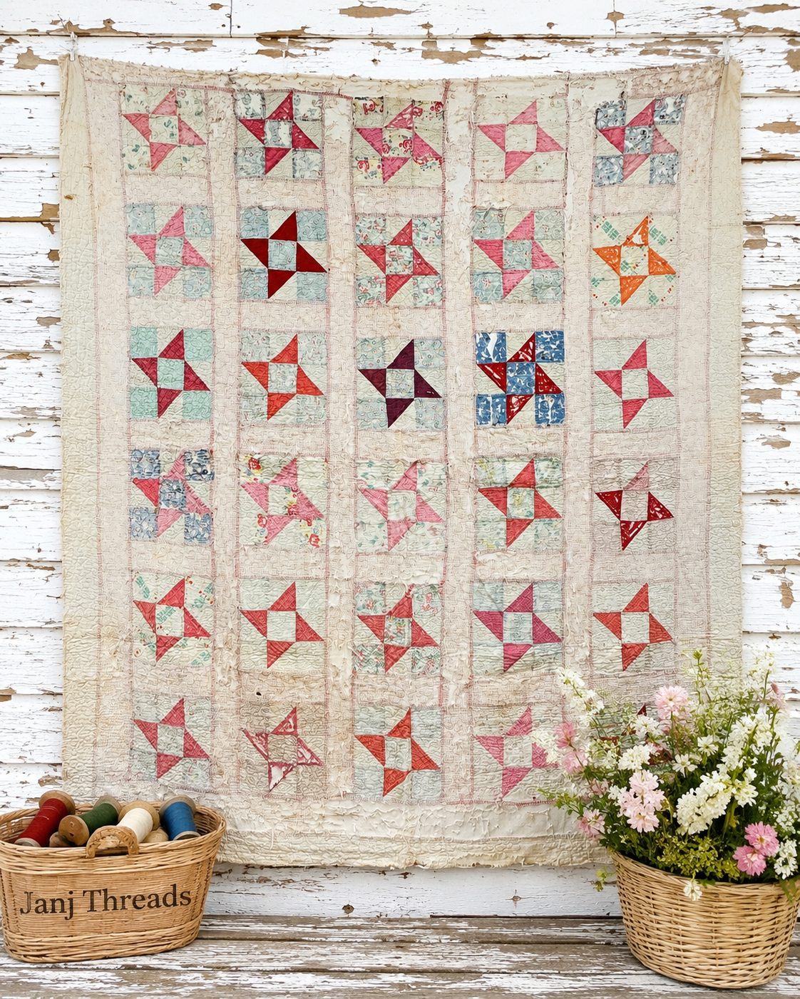 Vintage Pinwheel Quilt