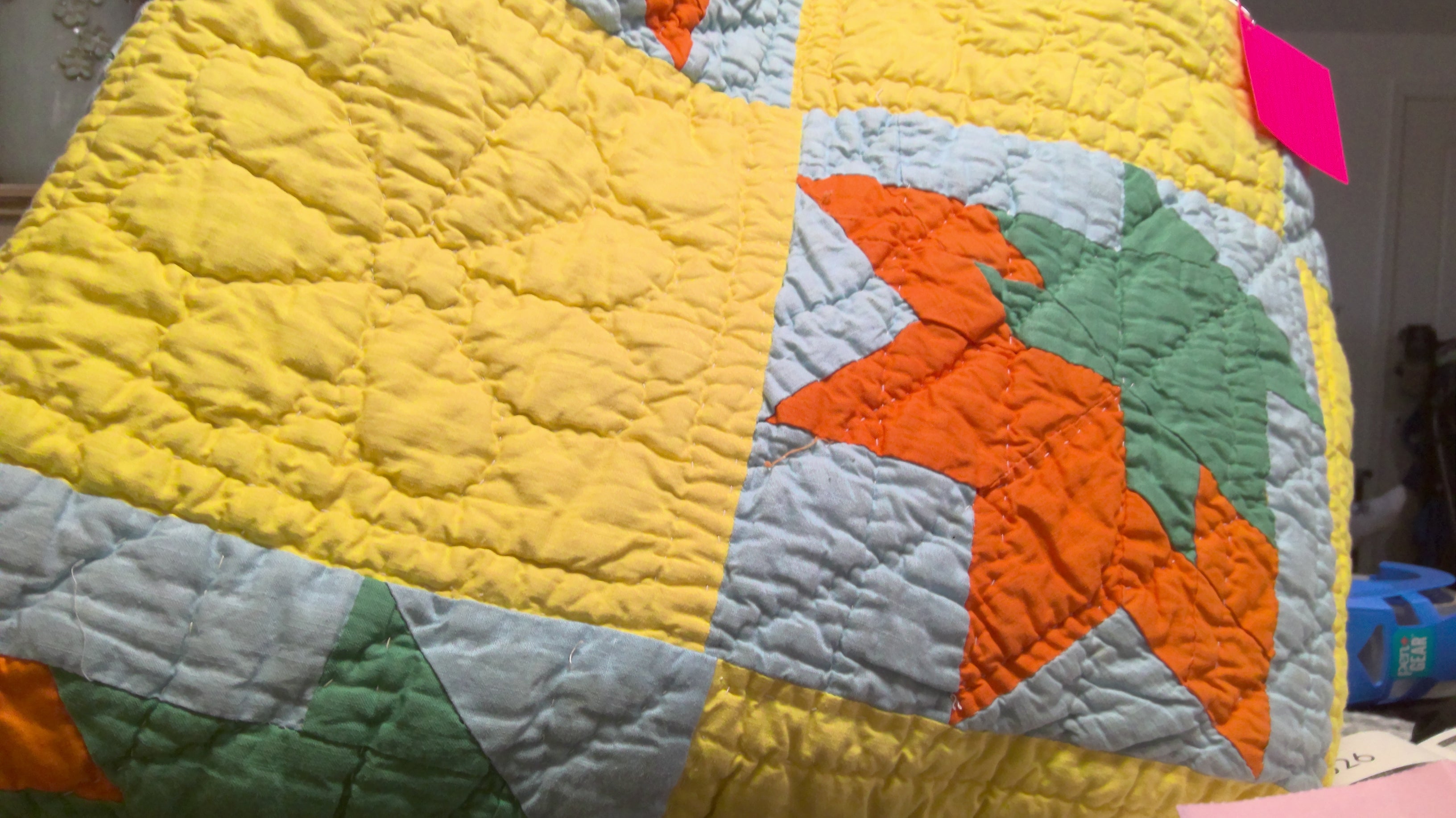 Vintage Quilt Cactus Basket Quilt