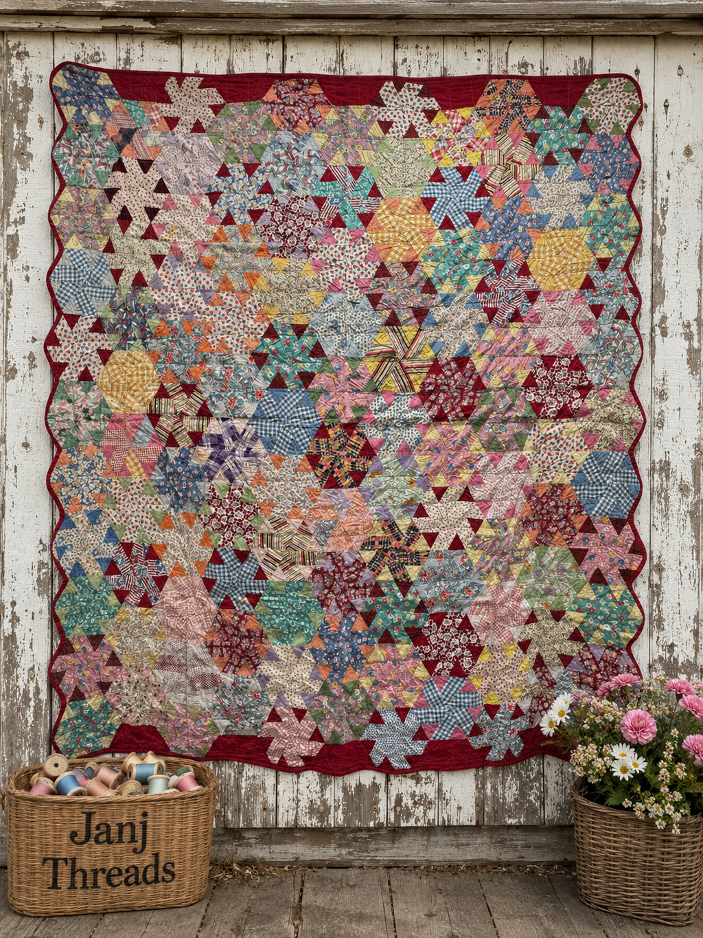 Whirling Hexagon Quilt