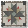 Windmill Quilt Design Single Absorbent Stone Tumbled Tile Coaster