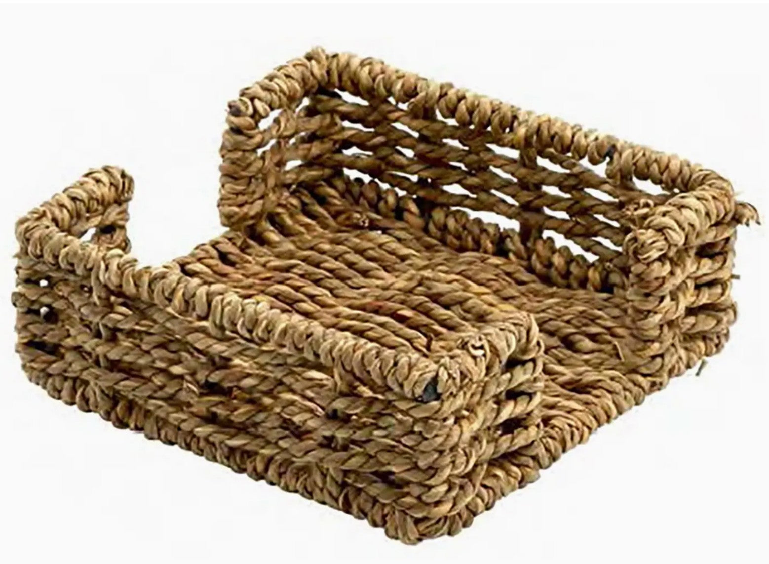 Woven Seagrass Square Coaster Holder