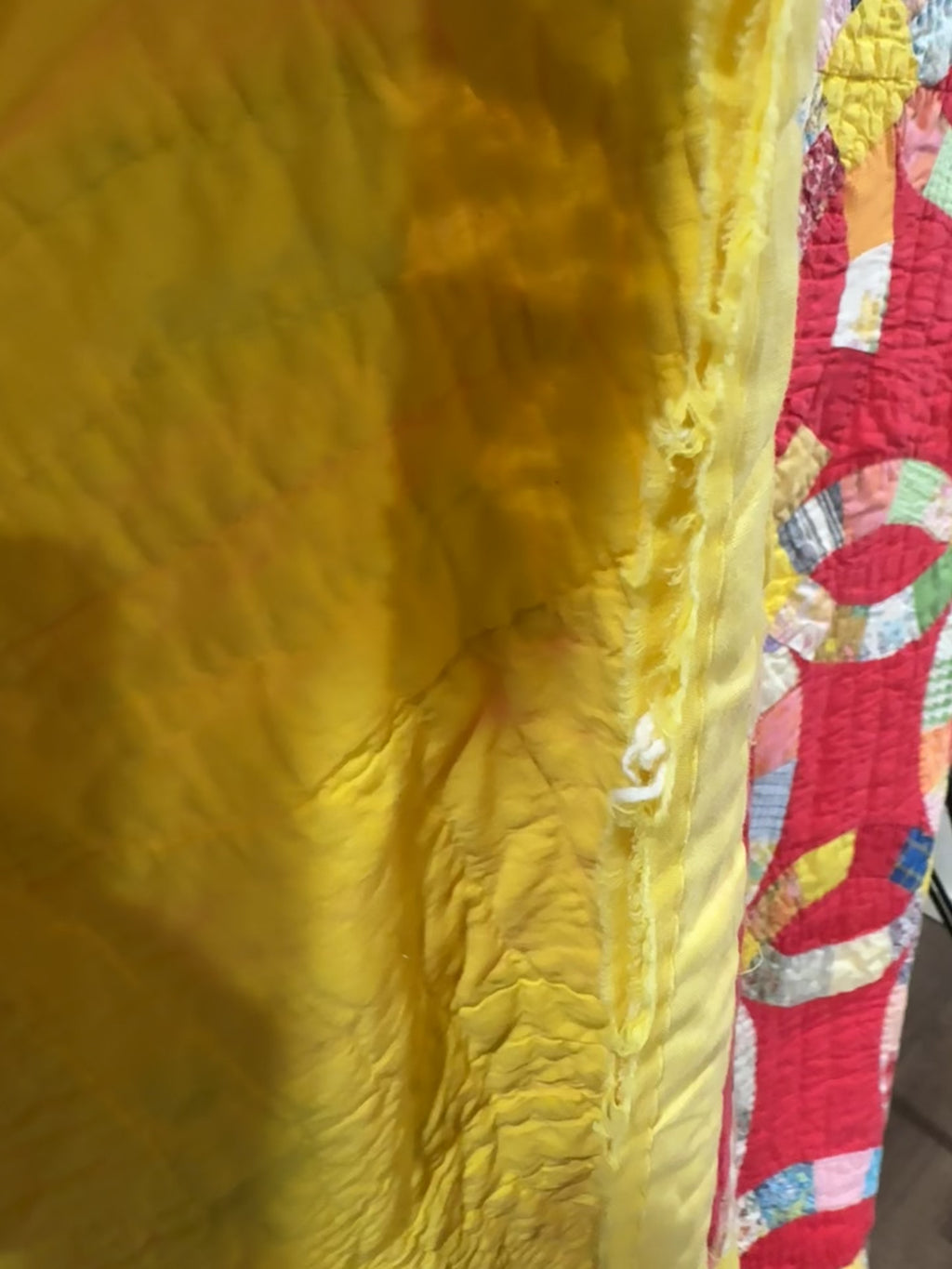 Vintage Double Wedding Ring Quilt